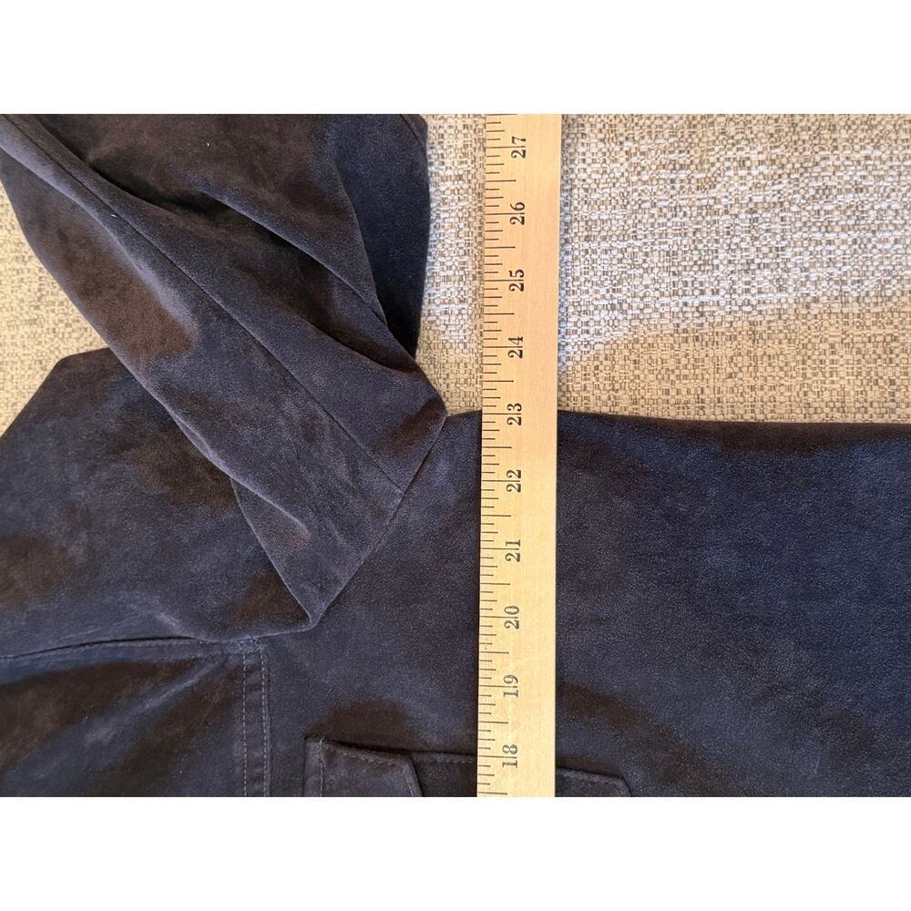 Levi’s Men’s Black Faux Suede Lined Full Zipper Snap Western Jacket Shacket Sz L - Picture 6 of 14